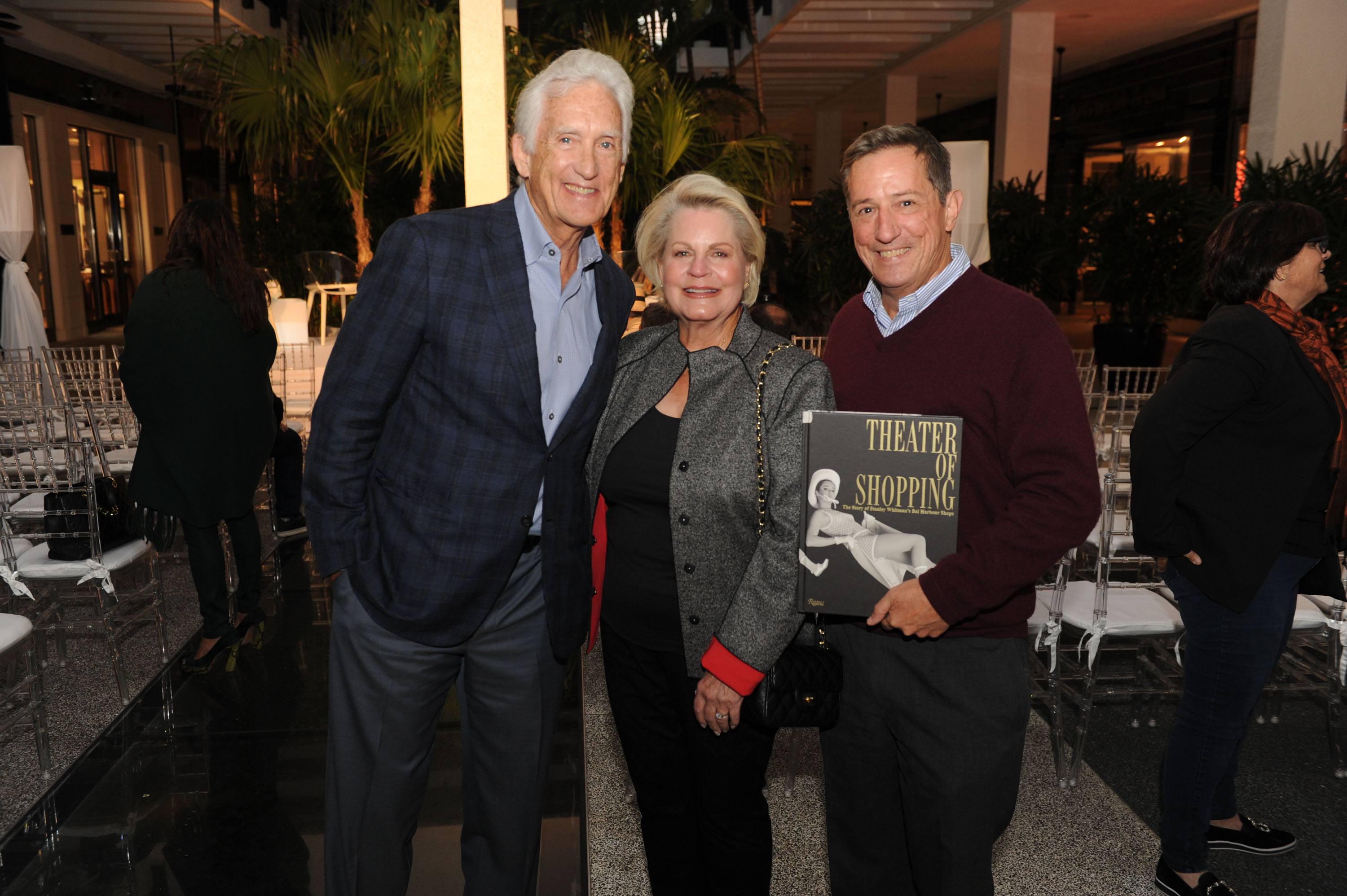 Don Browne, Gwen Lazenby, & James Grippando at the Theater of Shopping book launch