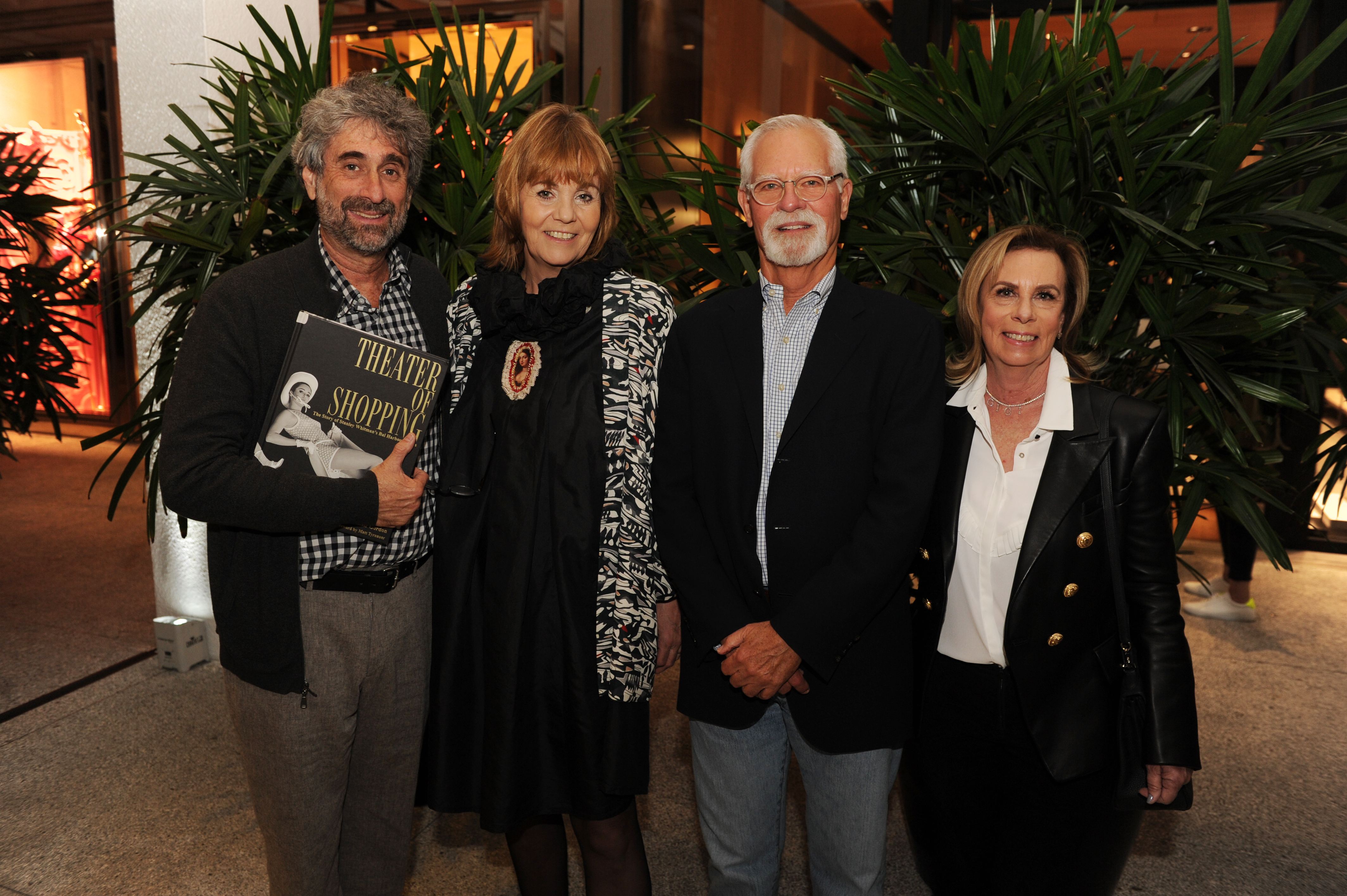Mitchell Kaplan, Barbara de Vries, Randy Whitman, & Gigi Whitman at Theater of Shopping book launch