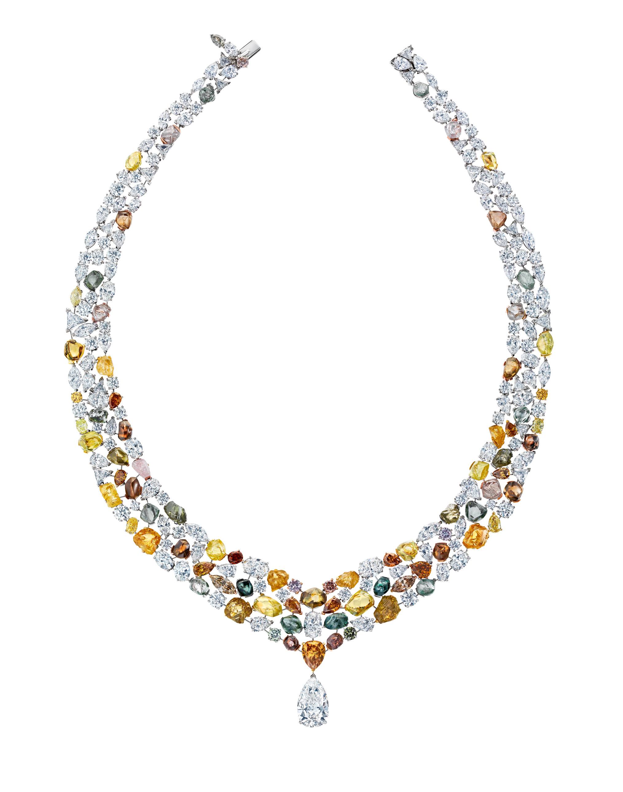 de beers soothing lotus necklace