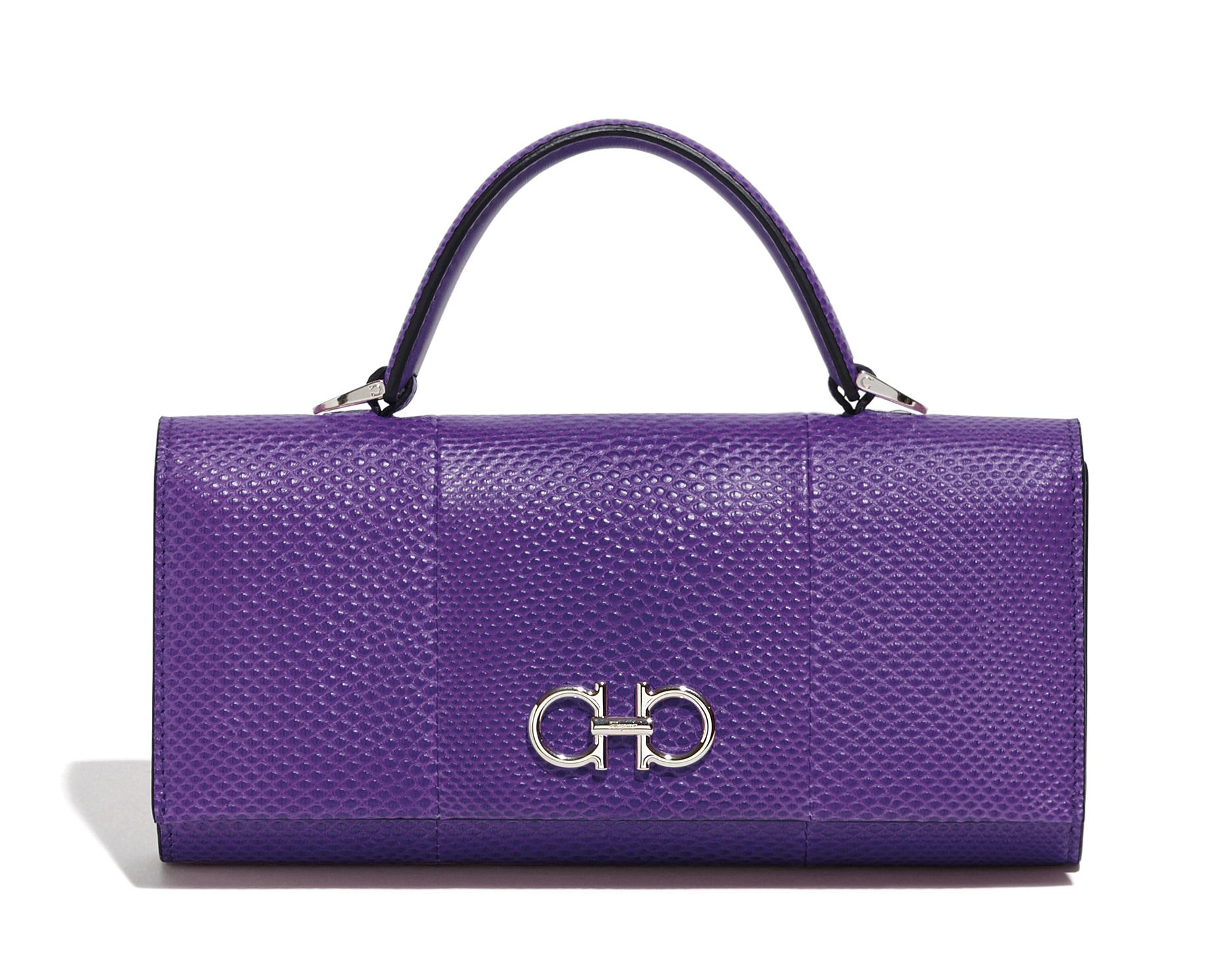 mini shoulder bag by Salvatore Ferragamo in purple