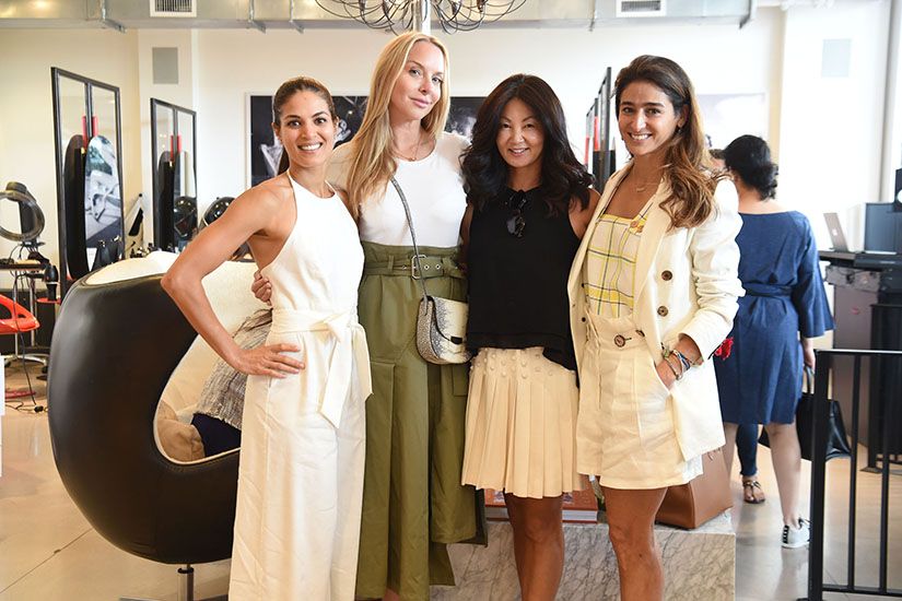 Asha Elias, Christina Getty, Siri Willoch Traasdahl, & Nicole Sayfie Porcelli at Red Market celebrating Wine, Women and Shoes