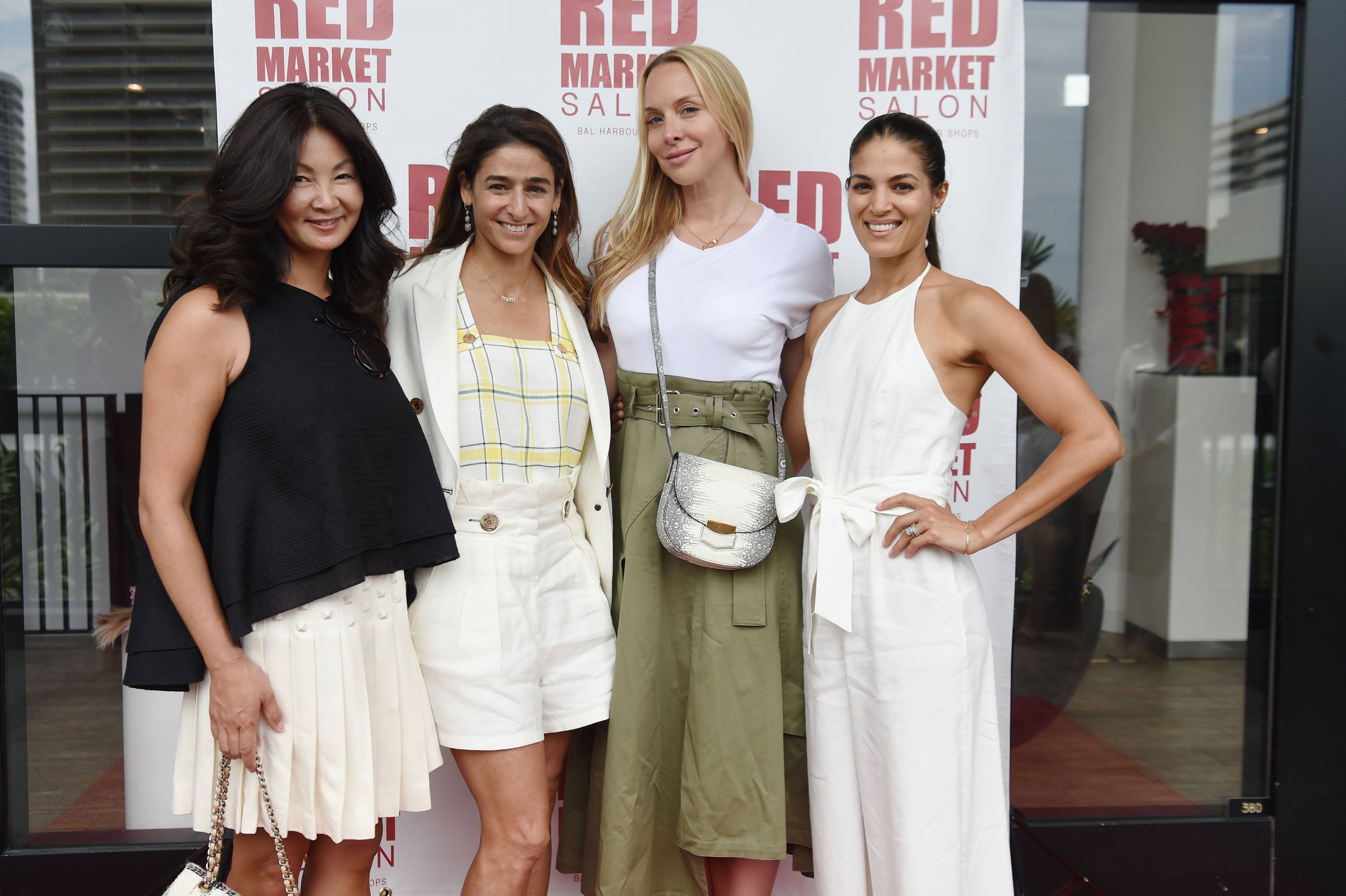 Siri Willoch Traasdahl, Nicole Sayfie Porcelli, Christina Getty, & Asha Elias at Red Market for Wine, Women and Shoes
