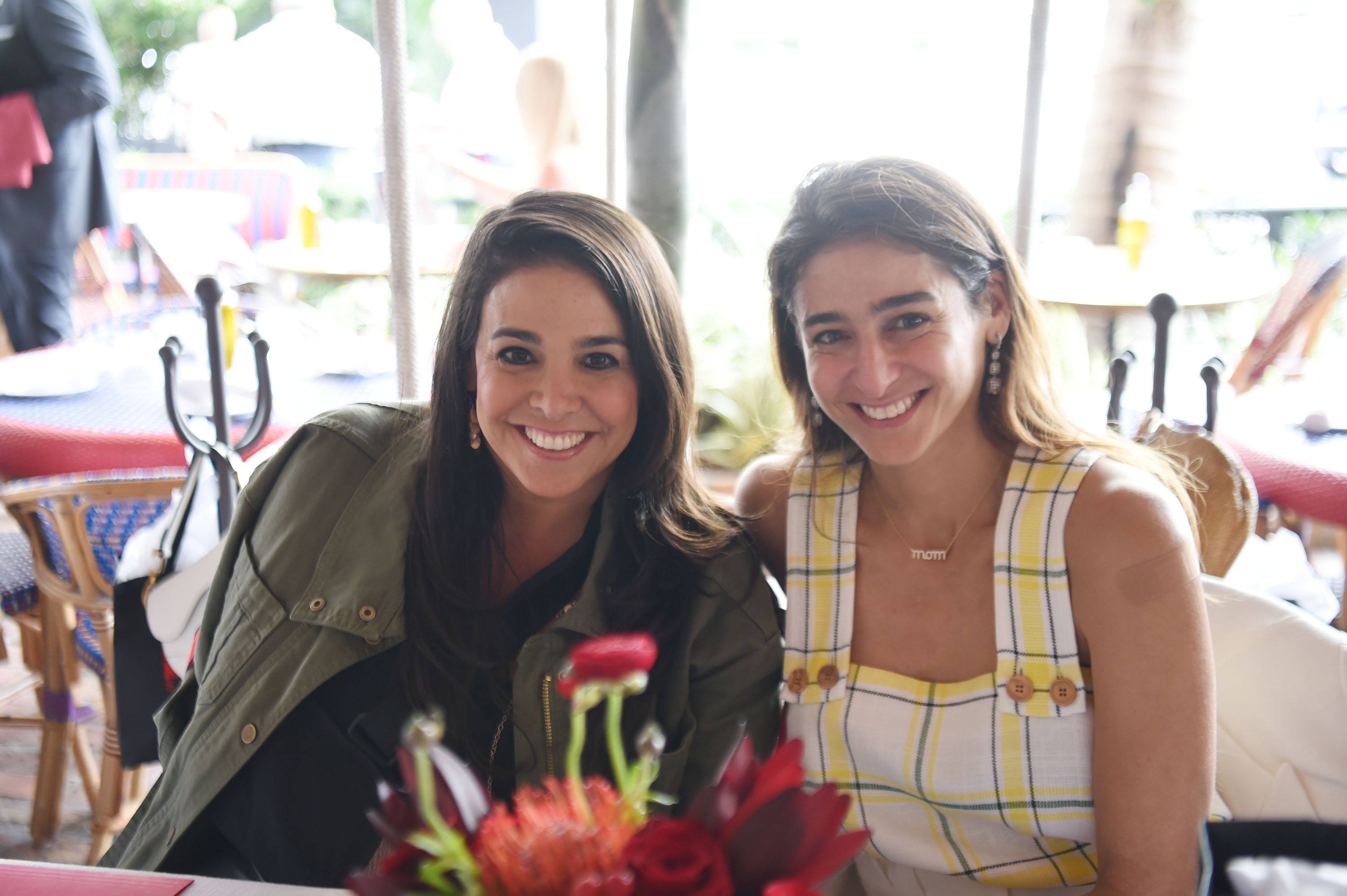 Stephanie Sayfie Aagaard & Nicole Sayfie Porcelli at Le Zoo Bal Harbour for Wine, Women and Shoes luncheon