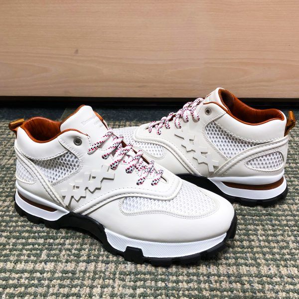Ermenegildo Zegna high-top white leather Cesare Sneakers