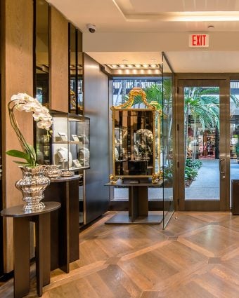Lucrezia Buccellati, the first female to assume the role of designer for Buccellati after four generations of leadership by men in her family beside the Buccellati Bal Harbour boutique.