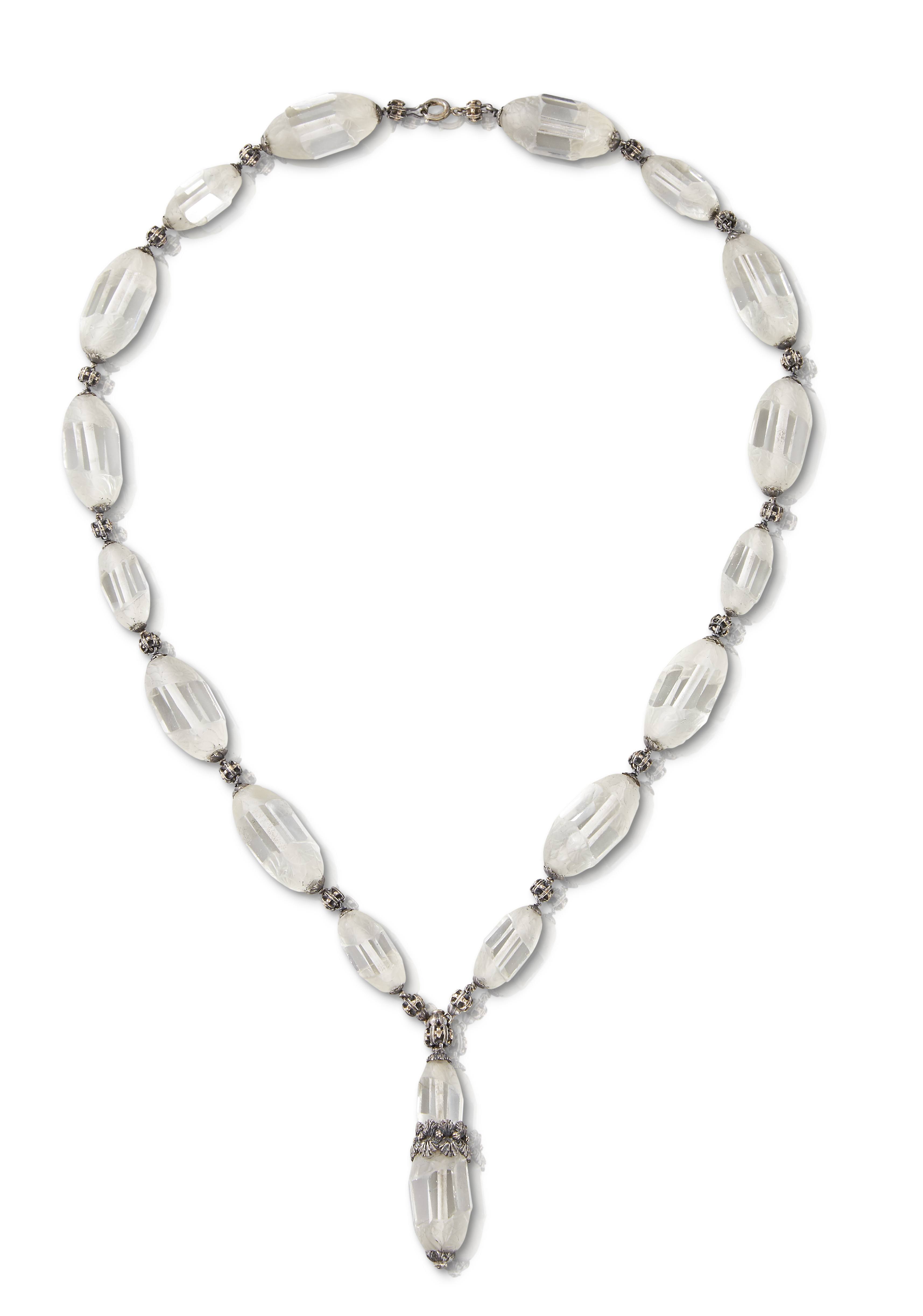 The company’s Vintage Collection includes this necklace of sculpted crystal beads, created by Mario Buccellati. The piece was a gift for the Italian writer Gabriele d’Annunzio to present to his lover, the Italian actress Eleonora Duse
