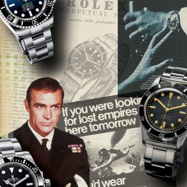 All titles are courtesy Rizzoli International Publications, ©2019 Sea Time by Aaron Sigmond and Mark Bernardo, Rizzoli New York, Collage created for SEA TIME: WATCHES by Lucas Irwin.