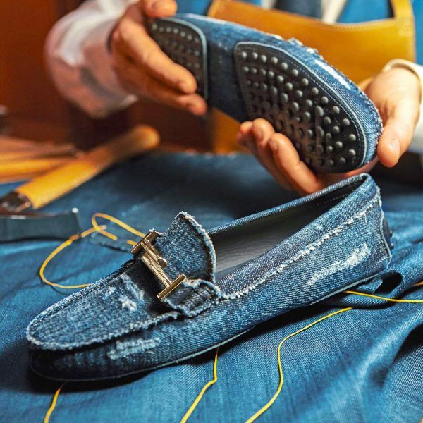 Tod's Denim Gommino Driving Shoe