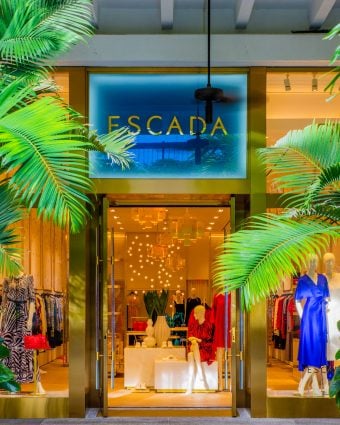 Outside the newly opened ESCADA Bal Harbour boutique on Level 2.