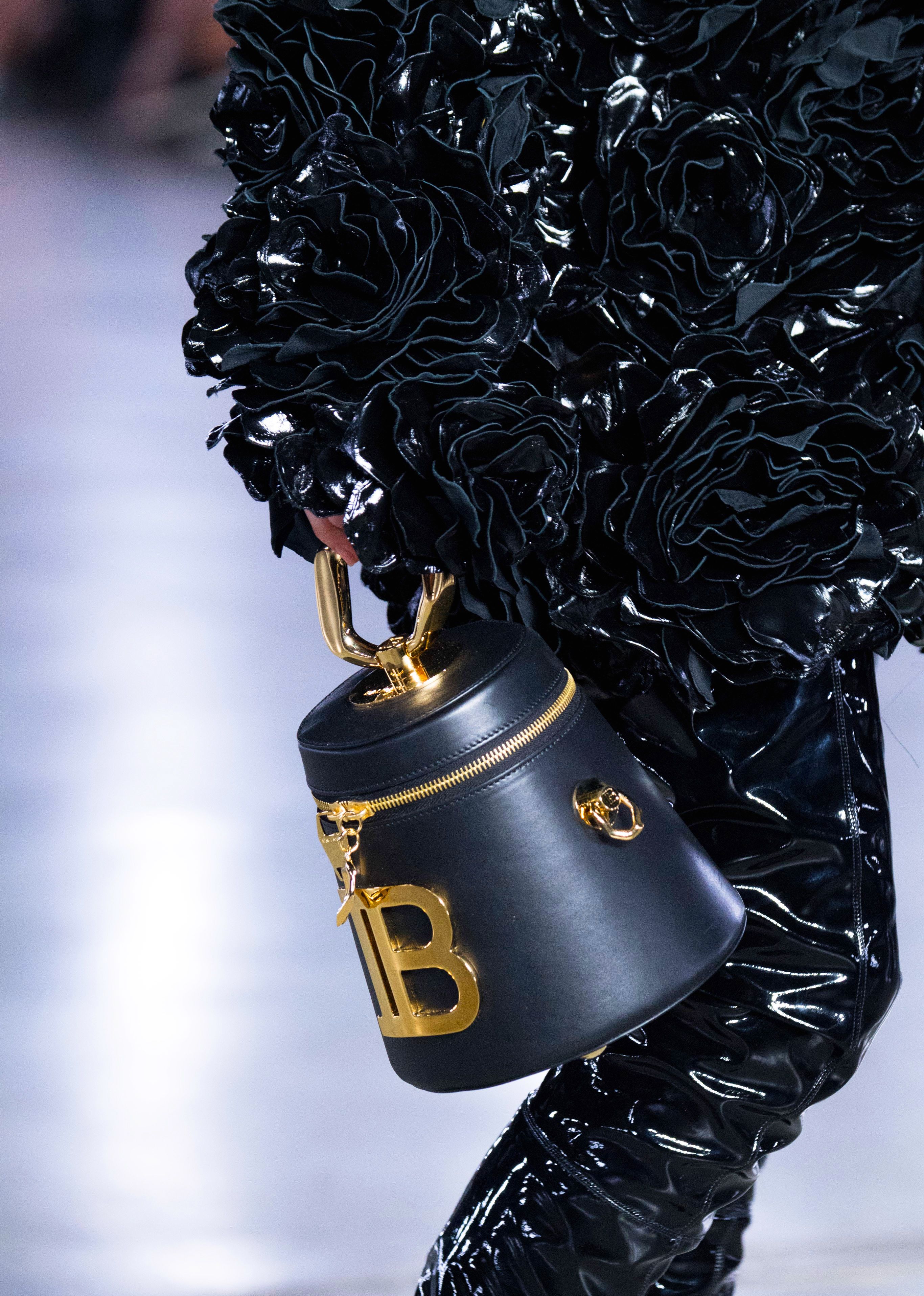 Balmain black Romeo bag from the Fall 2019 Runway Collection