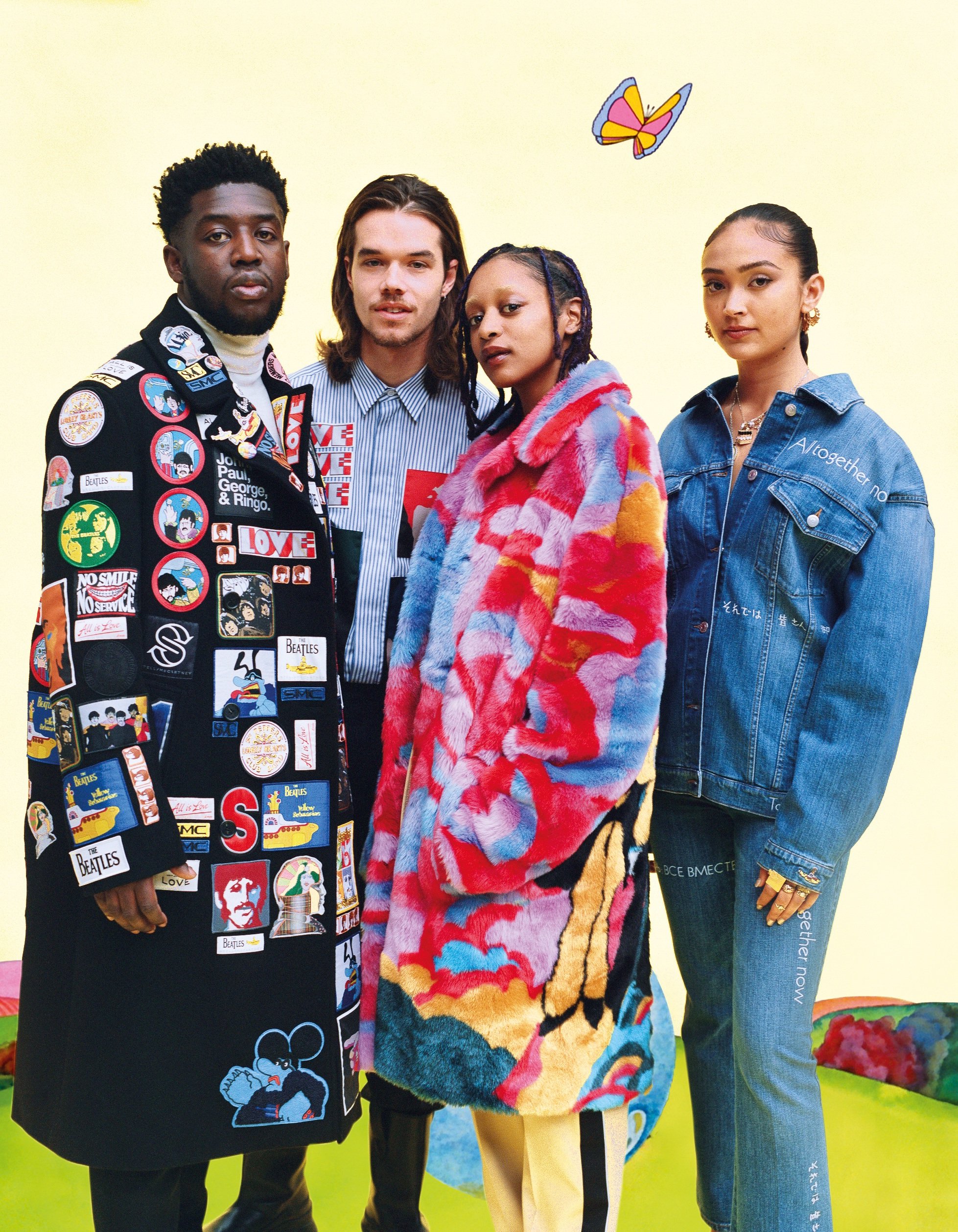 Enlisting the help of four up-and-coming young musical talents, Stella launches the new ‘All Together Now’ collection, inspired by The Beatles’ film ‘Yellow Submarine’.