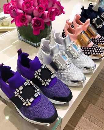 Roger Vivier Viv' Run Strass Buckle Sneakers