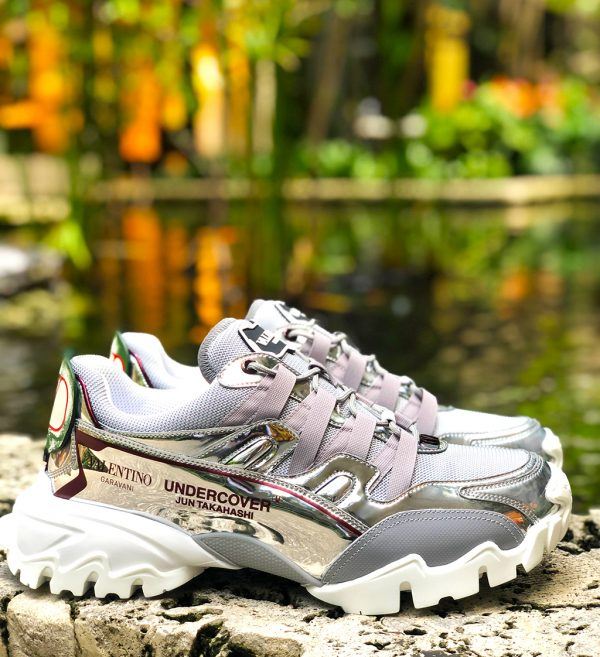 Valentino Undercover Climbers Sneaker in metallic