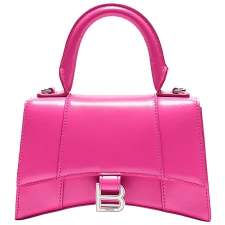 Luxury handbag - Hourglass Balenciaga handbag in smooth light pink