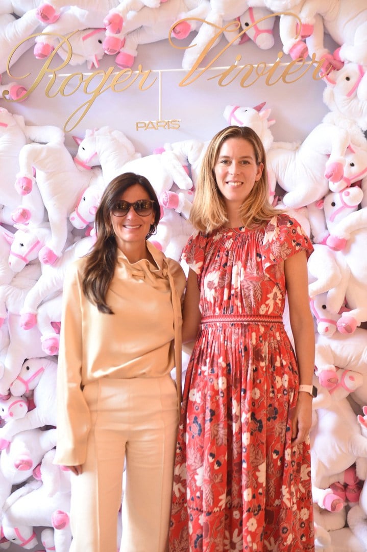 Sarah Harrelson Editor in Chief of Bal Harbour Magazine and Marie Ecot Director of Public Relations at Roger Vivier