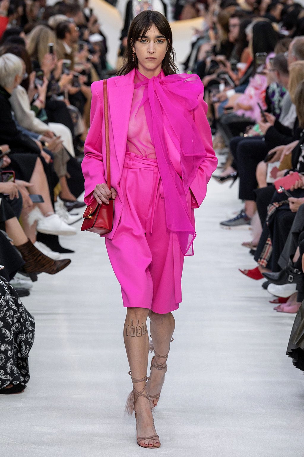 Valentino Runway Hot Pink Blazer and Culotte