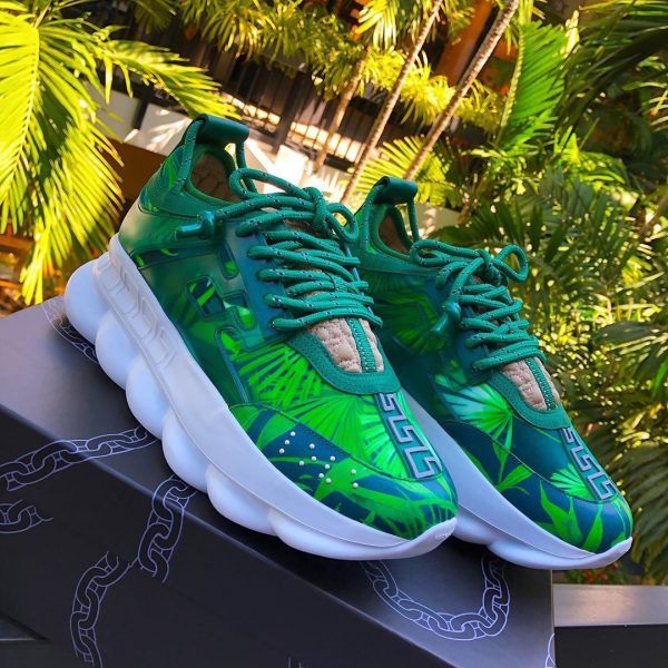 Versace Jungle Print Chain Reaction Sneaker
