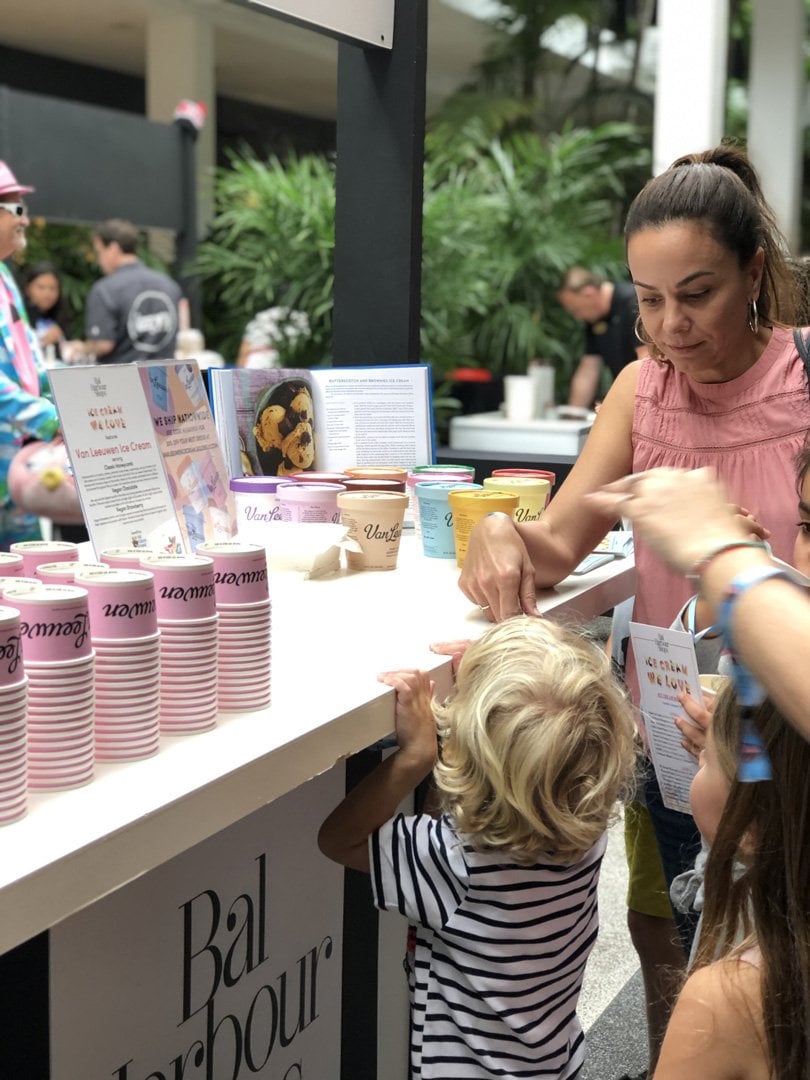 Guests of all ages enjoying vegan ice cream by Van Leeuwen Ice Cream