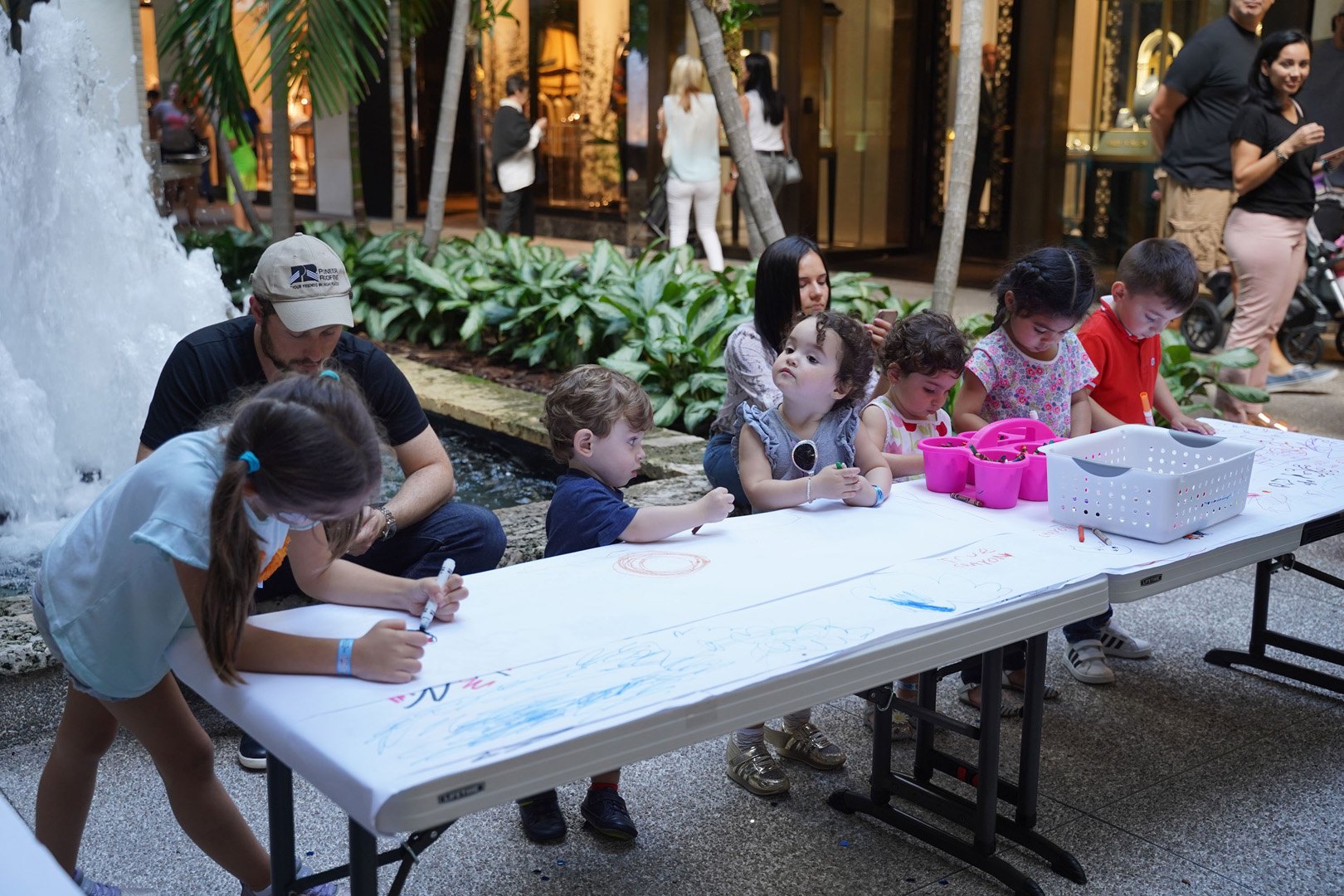 Graffiti station on Level of Bal Harbour Shops for ICE CREAM WE LOVE 2020