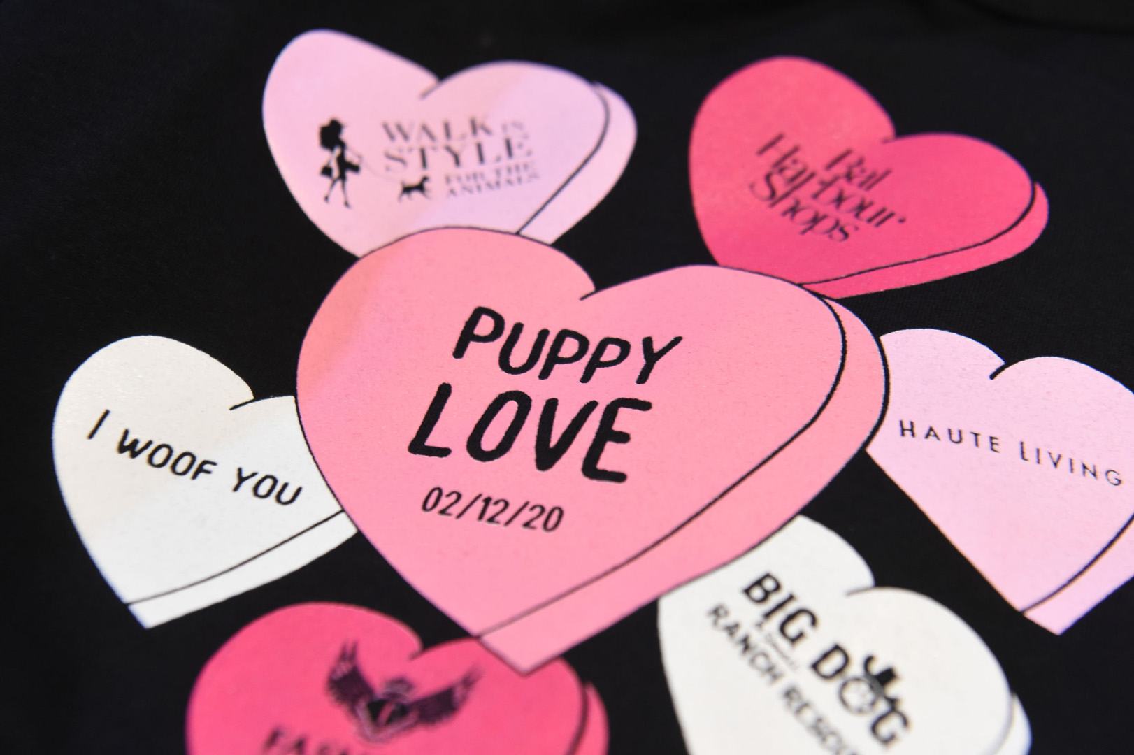 Close-up of the Puppy Love tank top