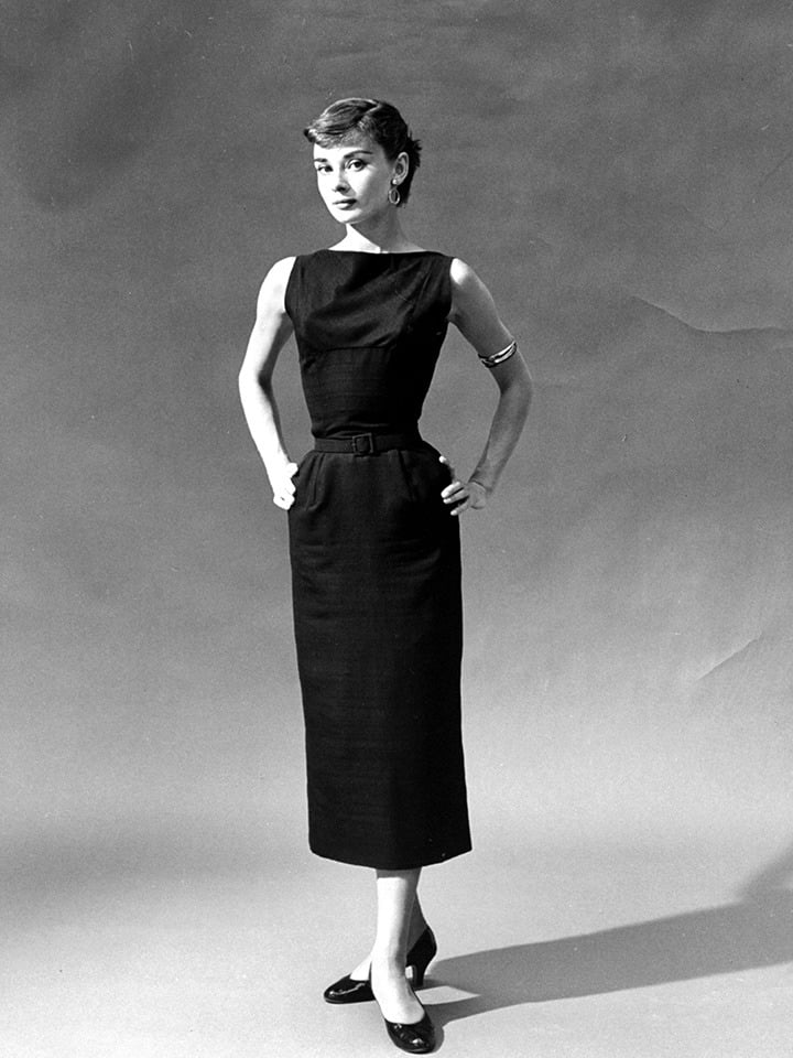 Audrey Hepburn in a black dress. Photo credited to Getty Images/George Karger/Pix Inc./The Life Collection.