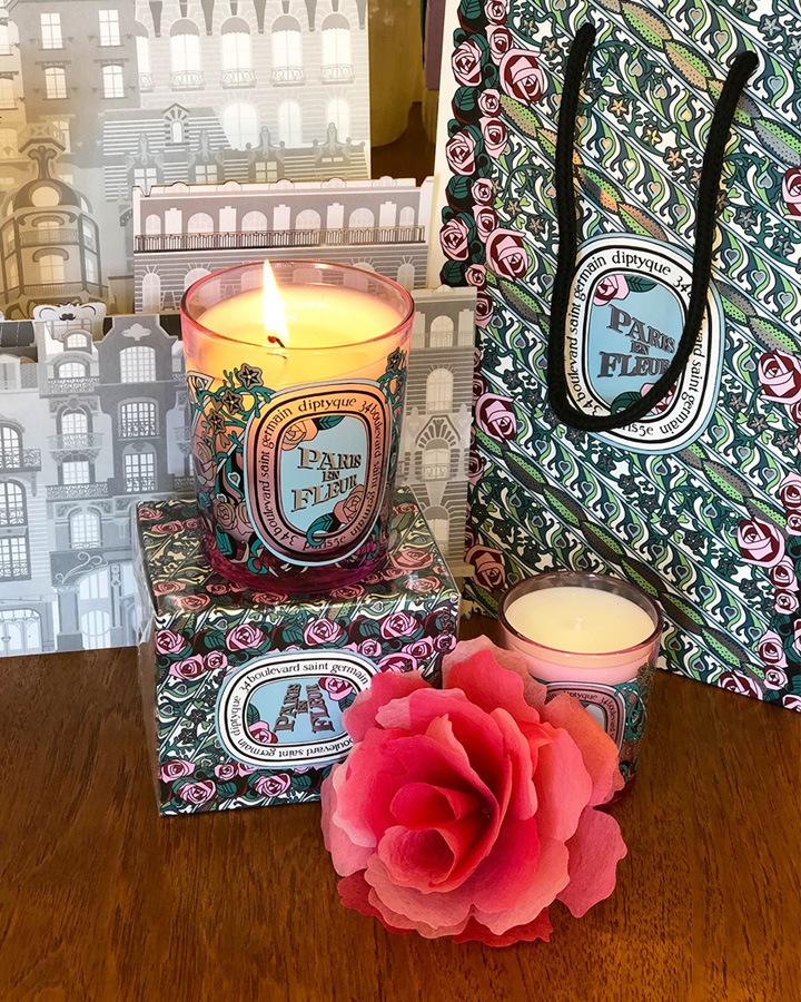Limited edition Diptyque Valentine's Day candle