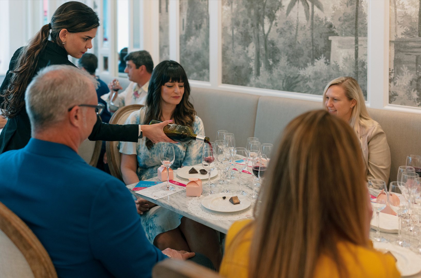 Vasalissa Chocolatier on Level 3 of Bal Harbour Shops hosted a Wine and Chocolate Pairing with South Beach Wine & Food Festival on Saturday, February 22nd, 2020.