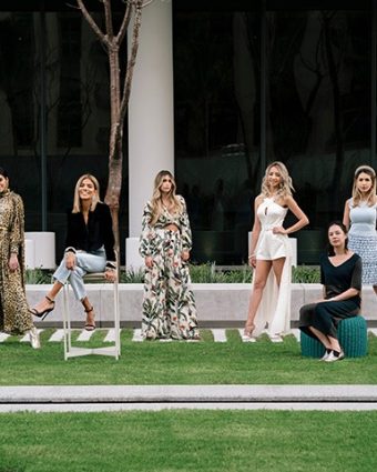 From left: Kathryn Mikesell, Tamar Tzubeli, Carla Nunez, Juliana Velez, Karen Huggins, Leilani Lynch, Vanessa Rose Tilley and Esther Park