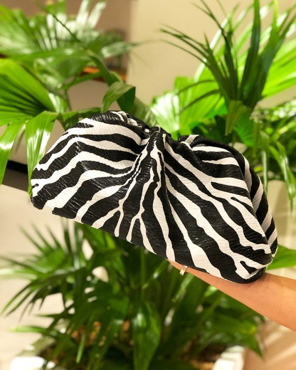 Bottega Veneta Zebra Pouch Bag