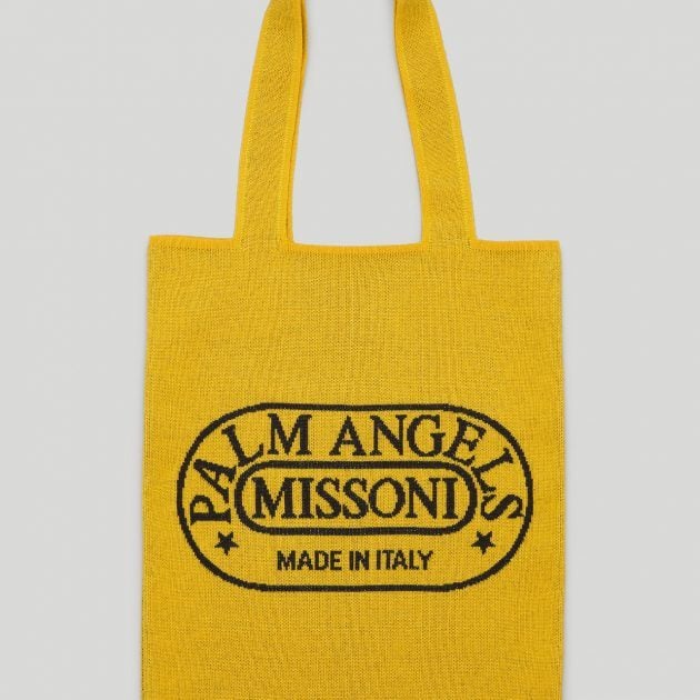 Missoni shopper bag in yellow