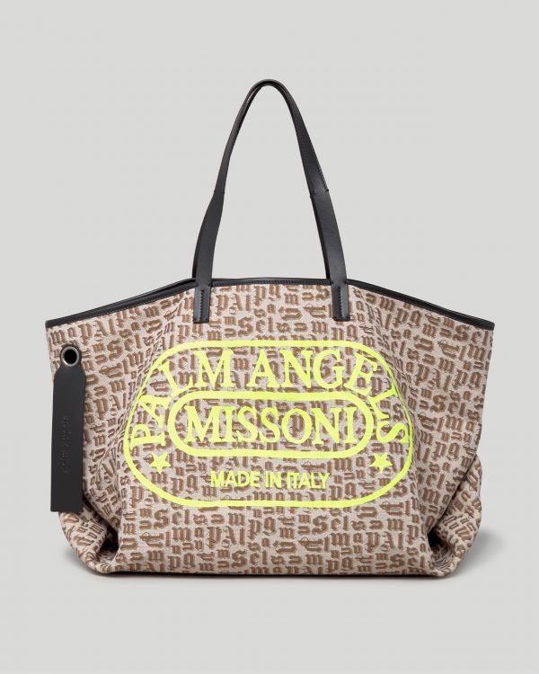 Missoni cabas bag with monogram logo print