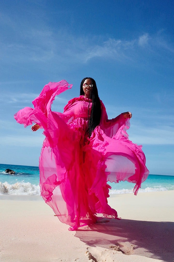 valentino pink dress