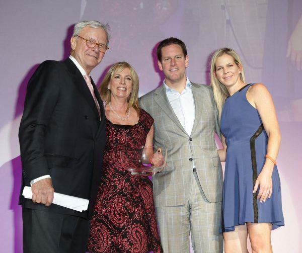 Tom Brokaw with Gigi Whitman and Matthew and Kristin Lazenby