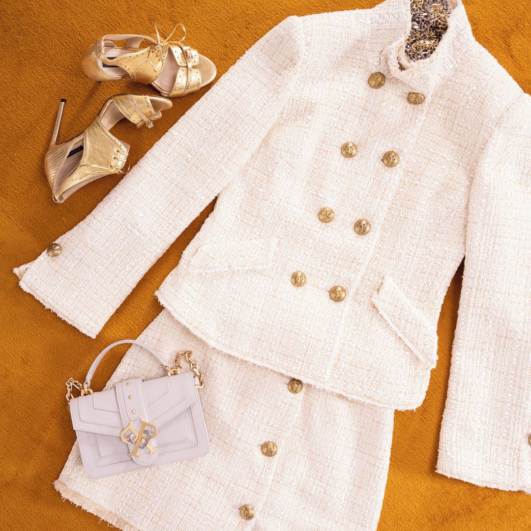 Tweed Reefer Jacket & Mini Skirt