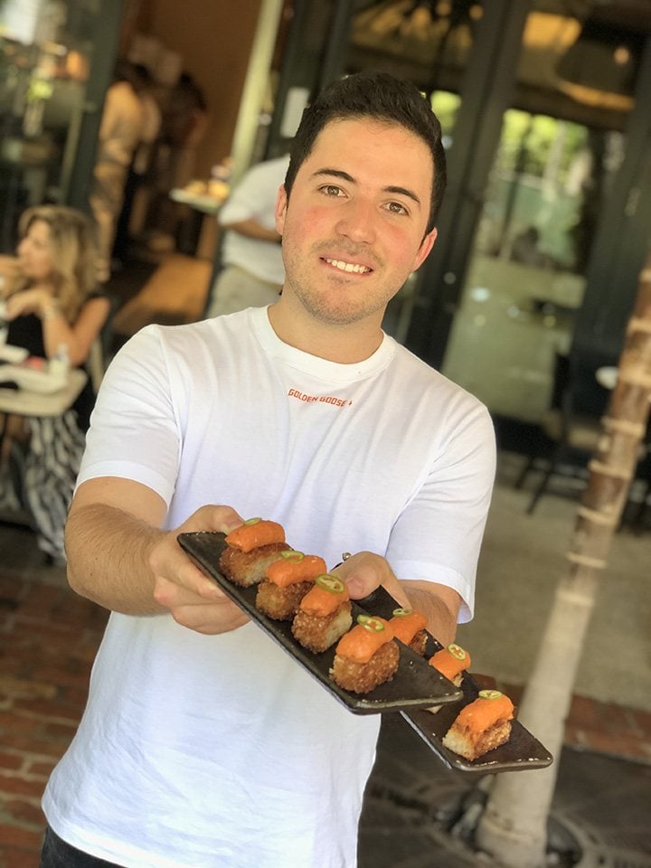 Nico Norena of The Succulent Bite dining at Makoto Bal Harbour for our #BHSLovetoEat series.
