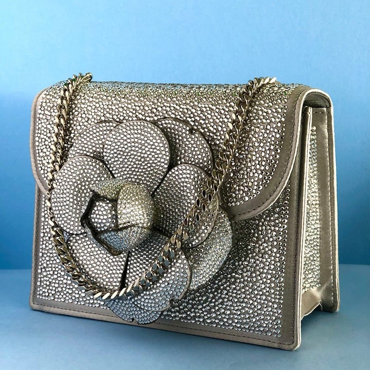 Oscar de la Renta Swarovski Crystal Tro Bag