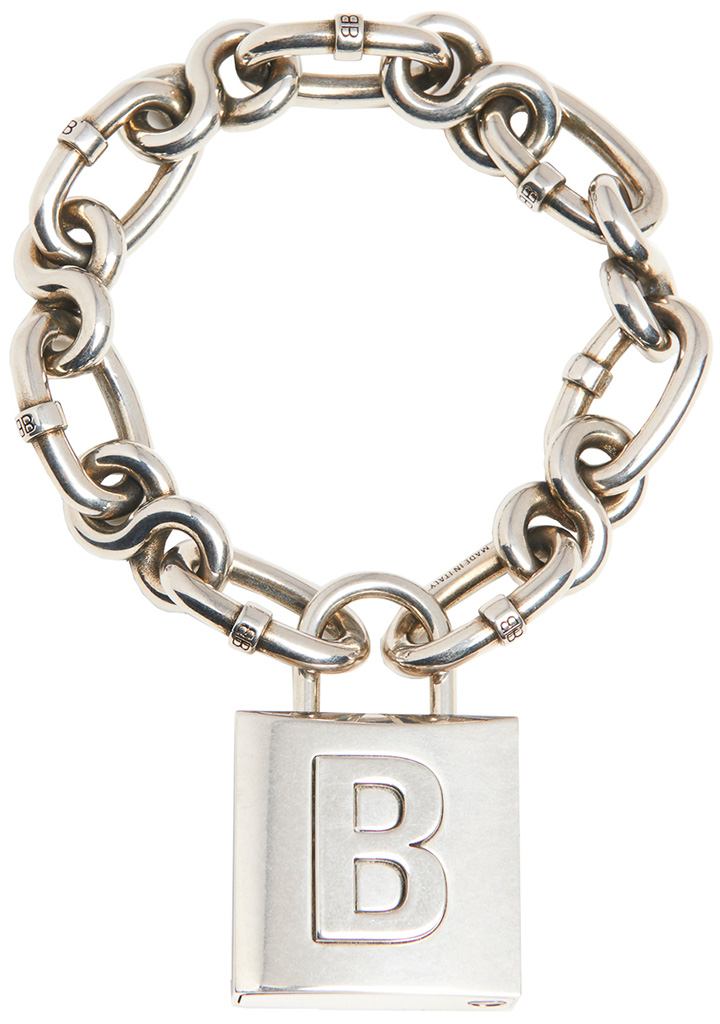 Balenciaga Lock chain bracelet.