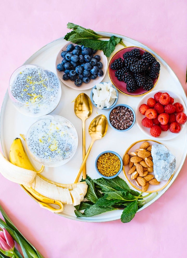 Compile superfood toppers and fresh fruit for a DIY Chia Pudding Bar that the whole family will enjoy.