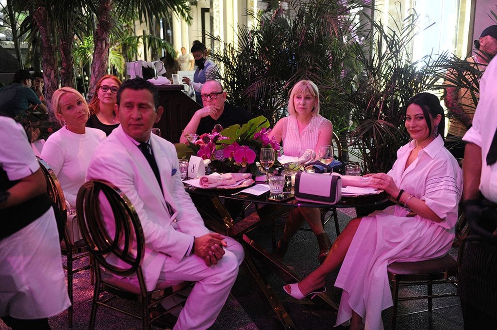 Brunello Cucinelli table guests. Photo by World Redeye