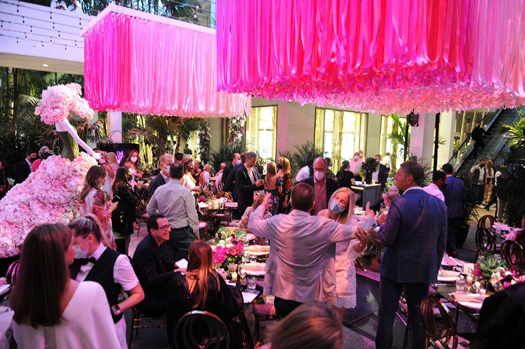 Fashion Among the Flowers, set in the Shops’ Center Courtyard, during Fleurs De Villes. Photo by World Redeye