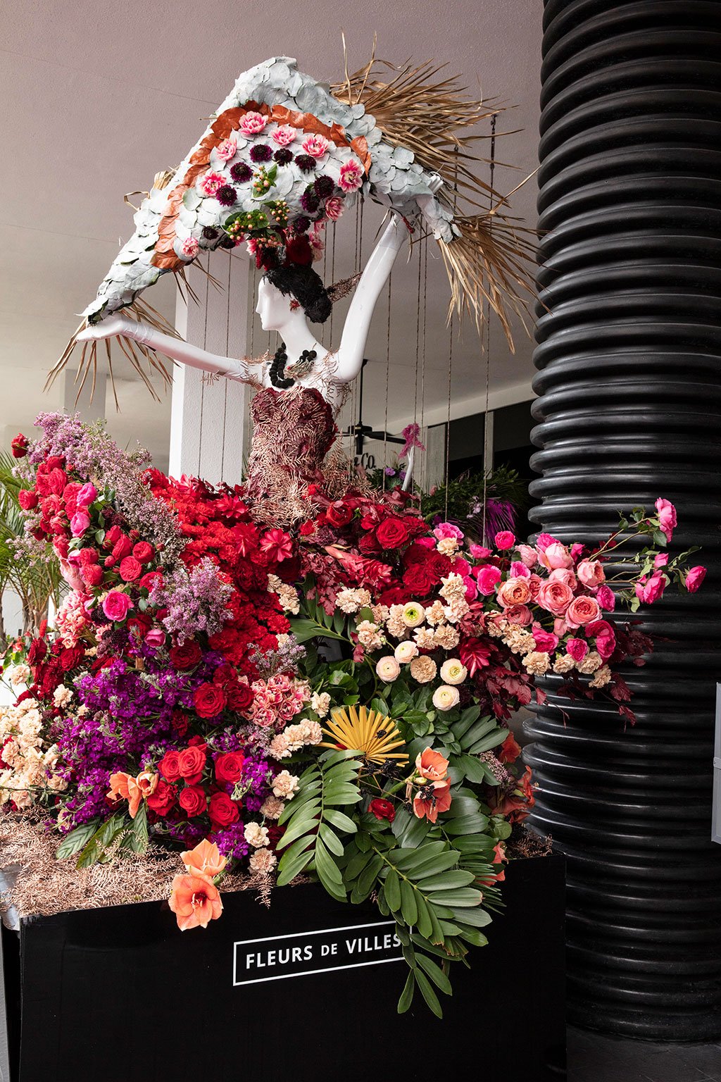 Adrienne Arsht Center Mannequin Created by Simple Florals. Photo by Theodora Richter