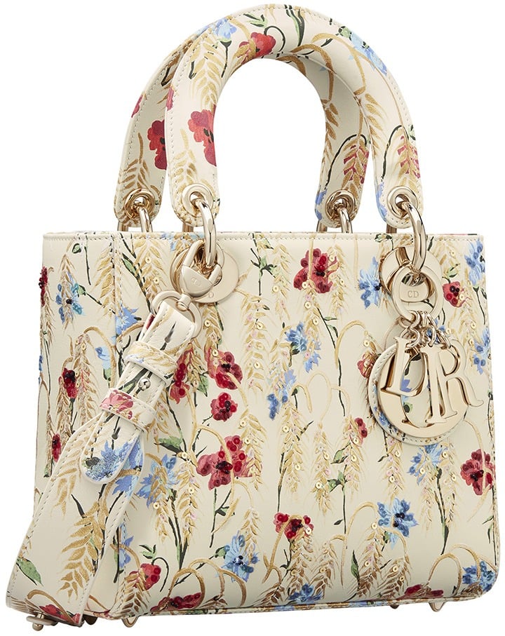 Lady Dior Bag in Hibiscus print.