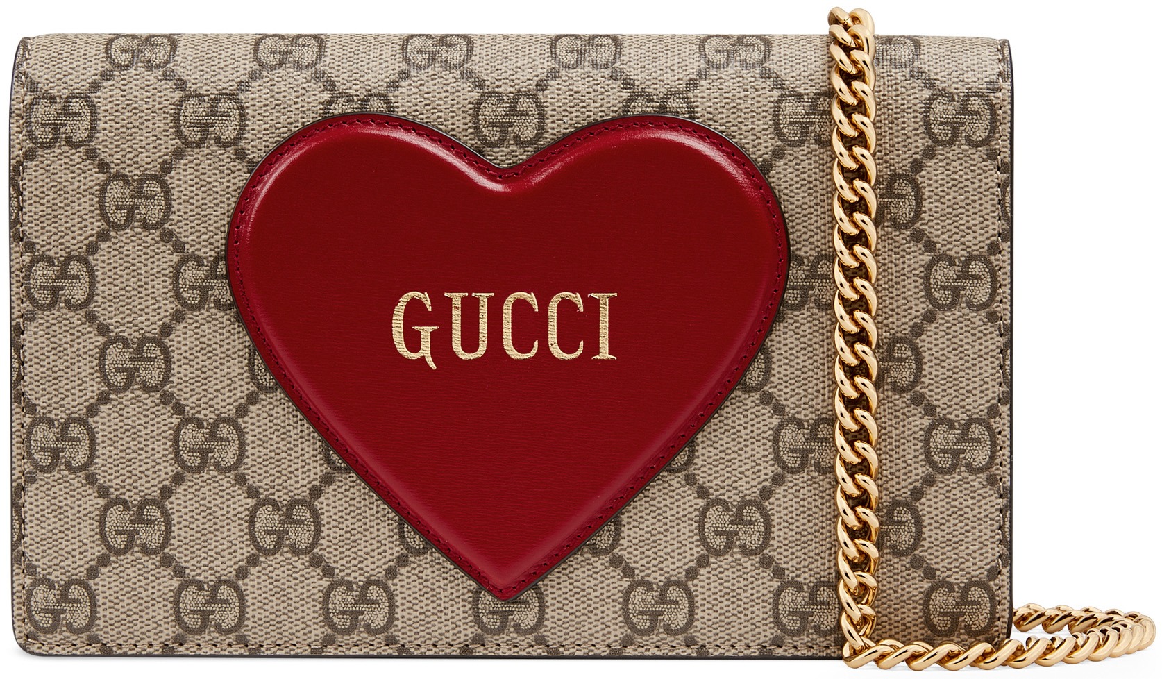 Gucci Valentine’s Day Chain Card Case Wallet