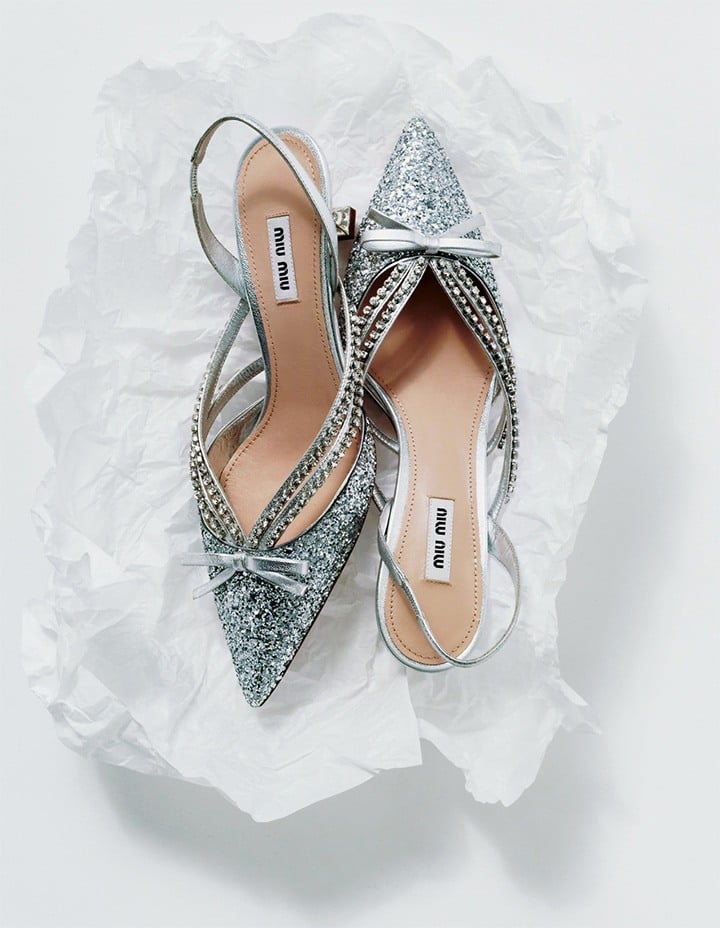 Glitter Slingback Pump from the Always New, Always Miu Miu Collection.