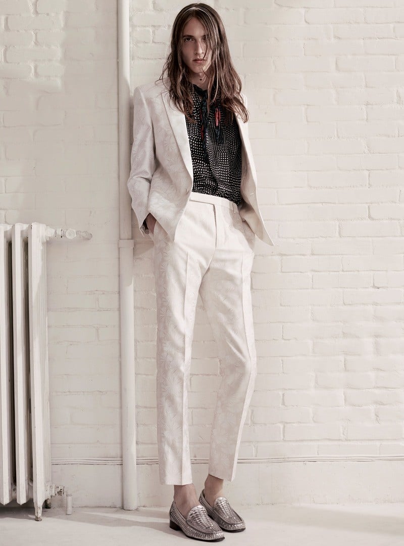 Saint Laurent jacket and tailored pants