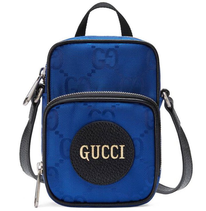 Gucci Off The Grid Mini Bag in cobalt blue.