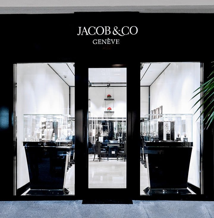 Jacob & Co’s Bal Harbour Shops storefront.