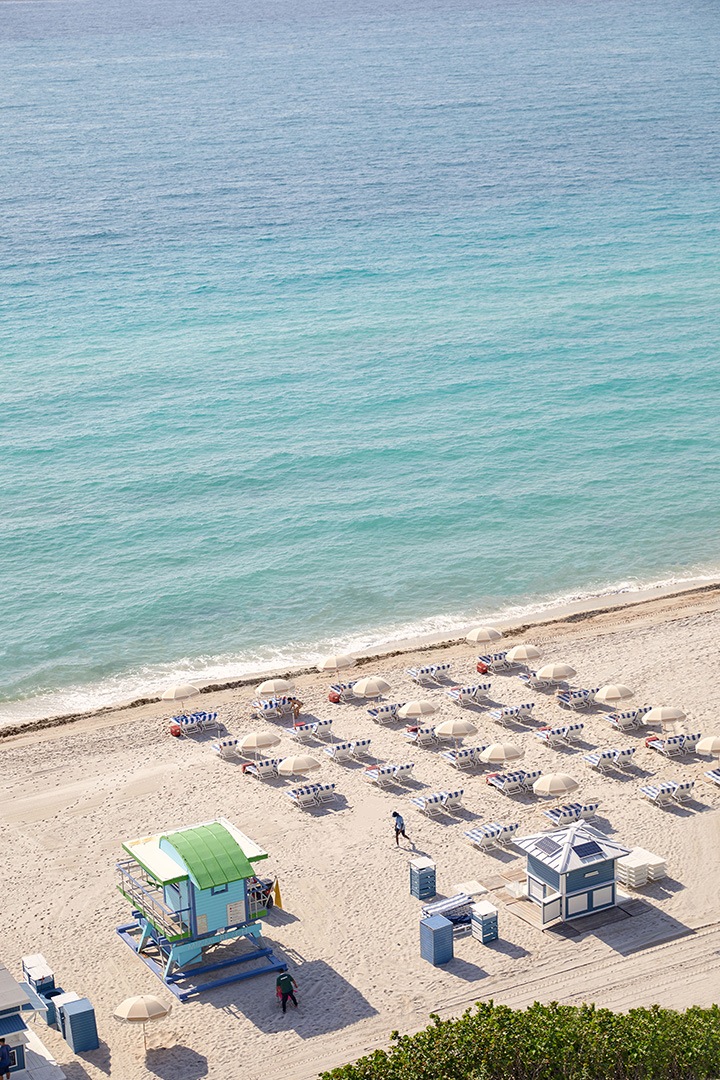 An ocean view from Soho Beach House.