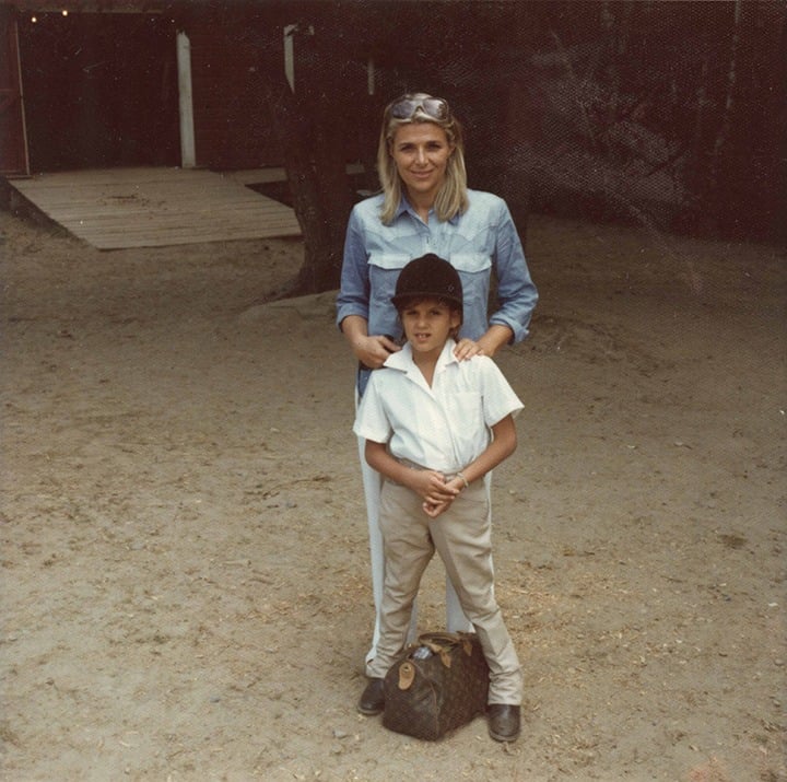 A young Tory Burch with her mother, Reva. Image courtesy of Tory Burch.