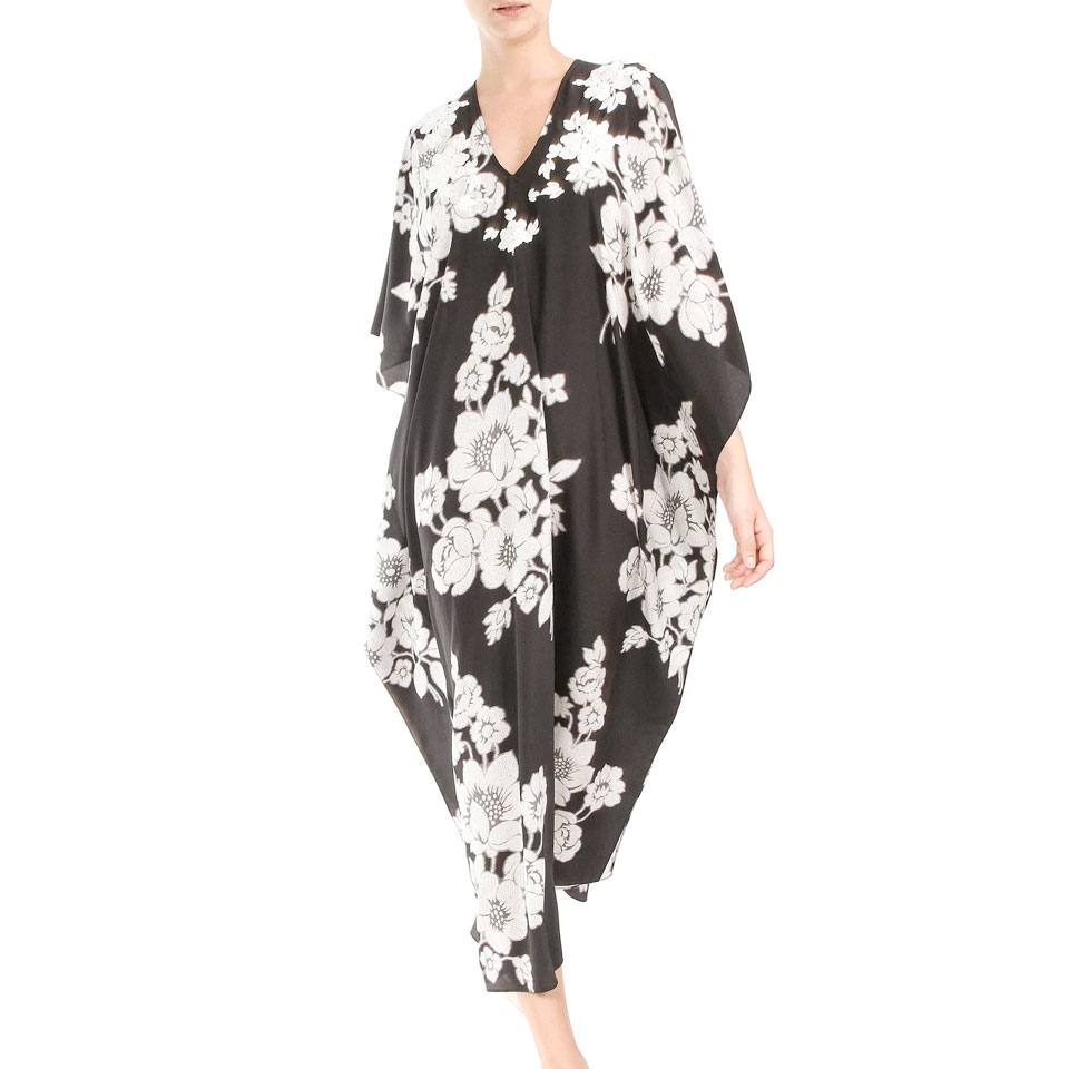 Embroidered Rose Silk Boubou